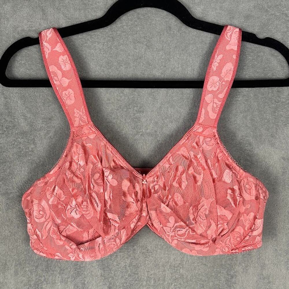 Wacoal Awareness Full Figure Underwire Bra Womens 42D Sand Pink Stretch 85567